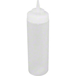 Winco® Wide-Mouth Squeeze Bottle - 12 oz., Clear