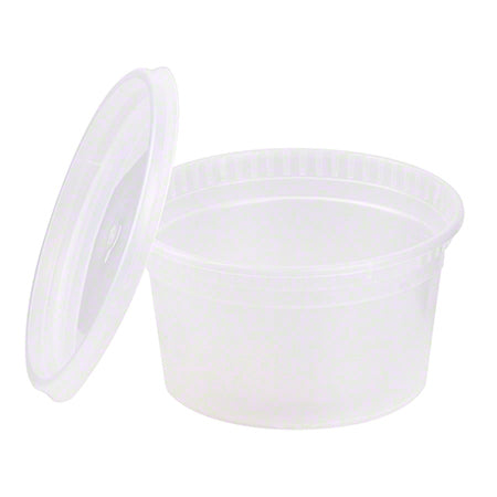 Karat® PP Injection Molded Deli Containers w/Lid - 12 oz., Clear