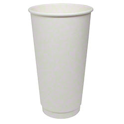 Karat® White Insulated Paper Hot Cup - 20 oz.