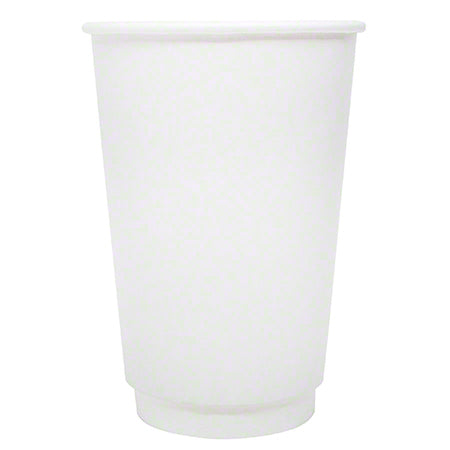 Karat® White Insulated Paper Hot Cup - 16 oz.